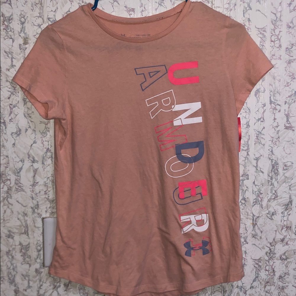 Under Armour Women’s Dusty Rose Graphic Logo Tee